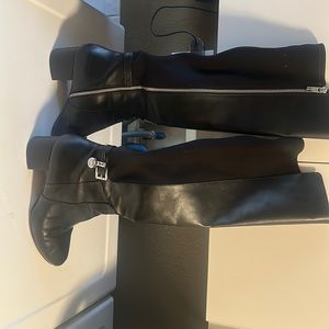 Michael Kors black knee-high boots